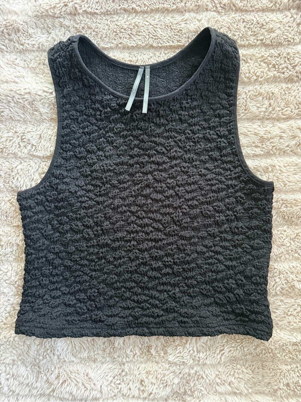By Anthropologie Textured Racerback Tank